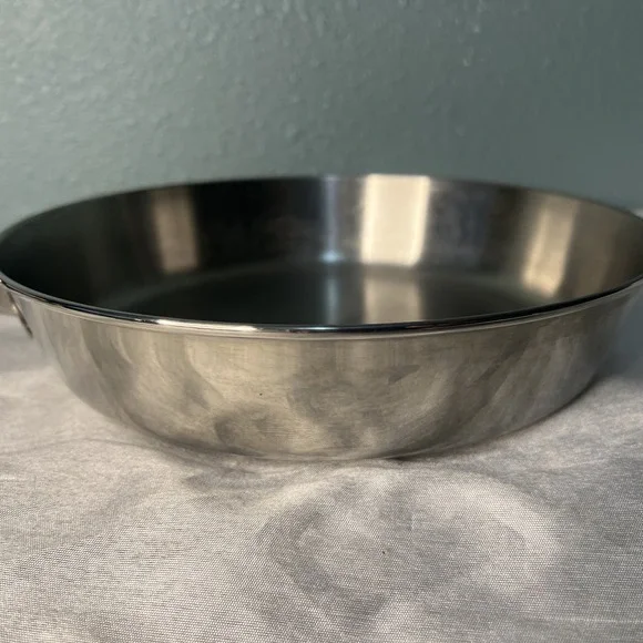 Vintage 1801 Revere Ware 9"- 951 Skillet, Fry Pan Stainless, Clinton , ILL - Picture 5 of 7